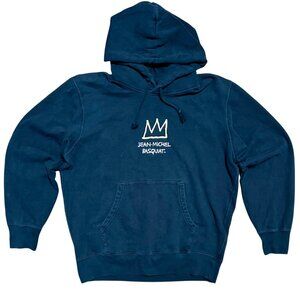 Jean-Michel Basquiat NYC Pop Icon Vintage Graphic Hoodie Sweatshirt, Men's Large